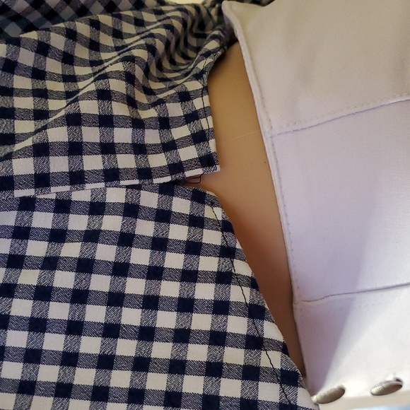 Cute Vintage Gingham Crop Tie Back Top by Esprit! - Picture 7 of 9